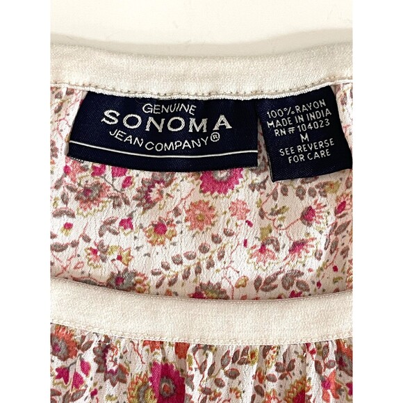 Vintage Y2K Fairy Maxi Skirt M Floral Prairie Cottage Boho Asymmetric Ruffle Hem - Picture 12 of 14